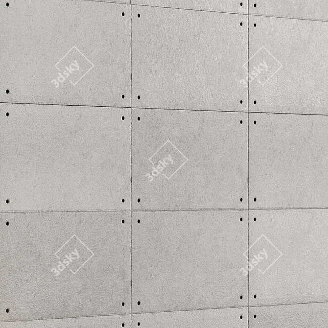 Concrete Tile Slab Material 11 3D model image 2