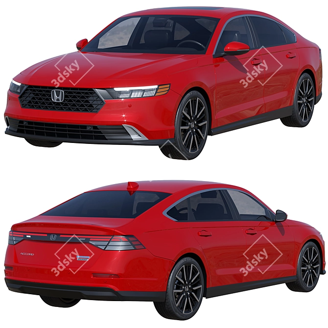  Honda Accord 2024: Tradition Meets Innovation 3D model image 7