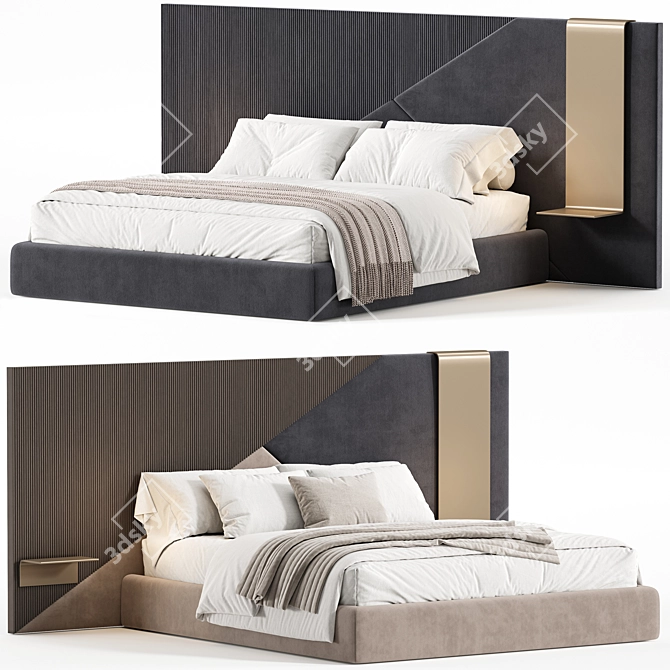 Ego Double Bed 2015 Millimeters 3D model image 2