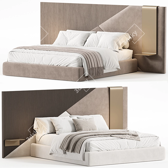 Ego Double Bed 2015 Millimeters 3D model image 3