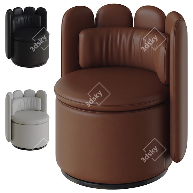 Luxury 3D Model Seating Showcase 3D model image 1