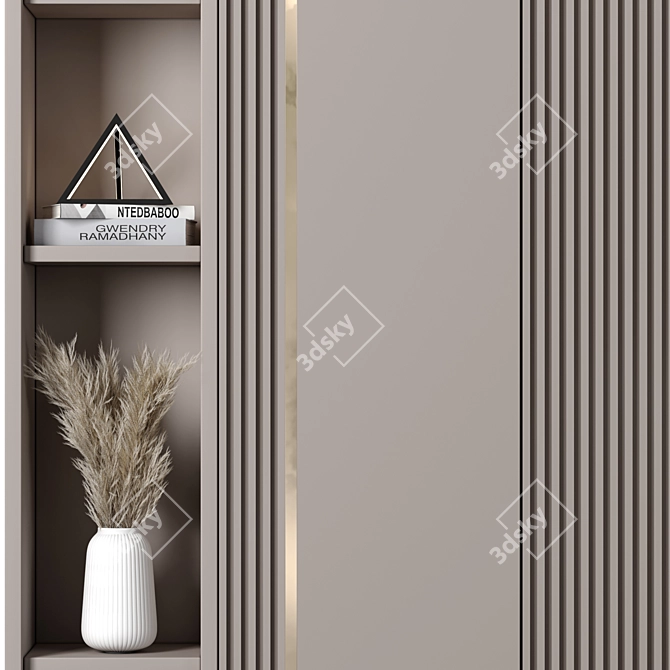 Modular High-Quality Wardrobe 3D model image 3