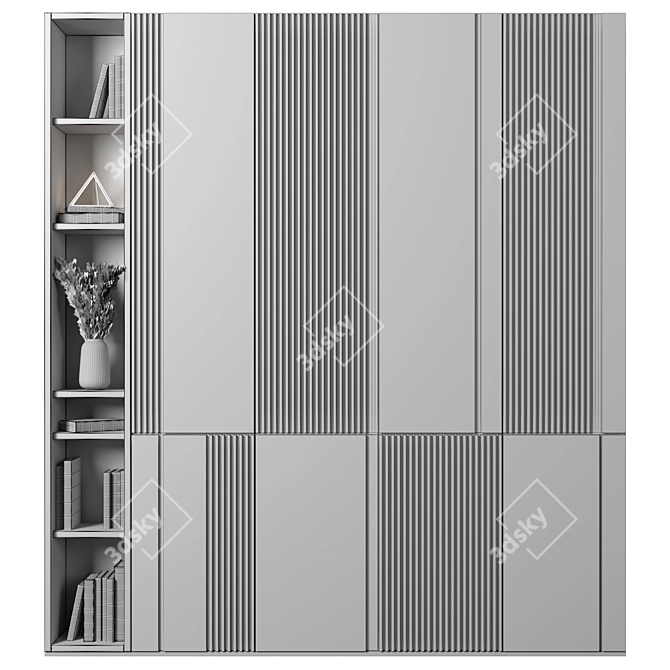 Modular High-Quality Wardrobe 3D model image 4