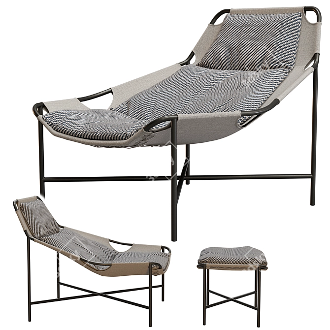 Iconic Outdoor Armchair: Rolf Benz JACKOUT 3D model image 1