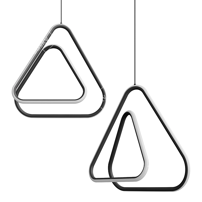 Prism LED Pendant Lighting Solution 3D model image 1