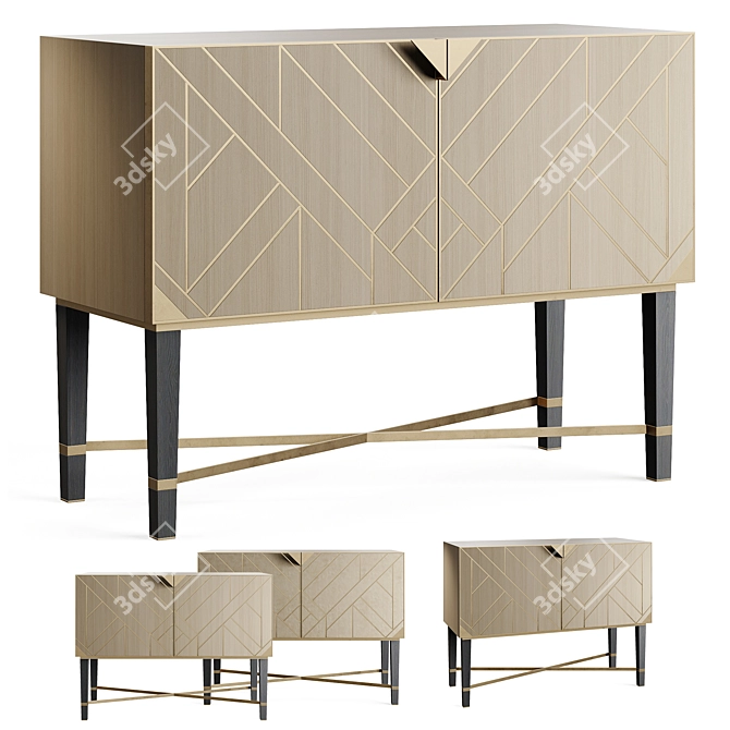 Luxury Sirmione Cupboard 3D Model 3D model image 7