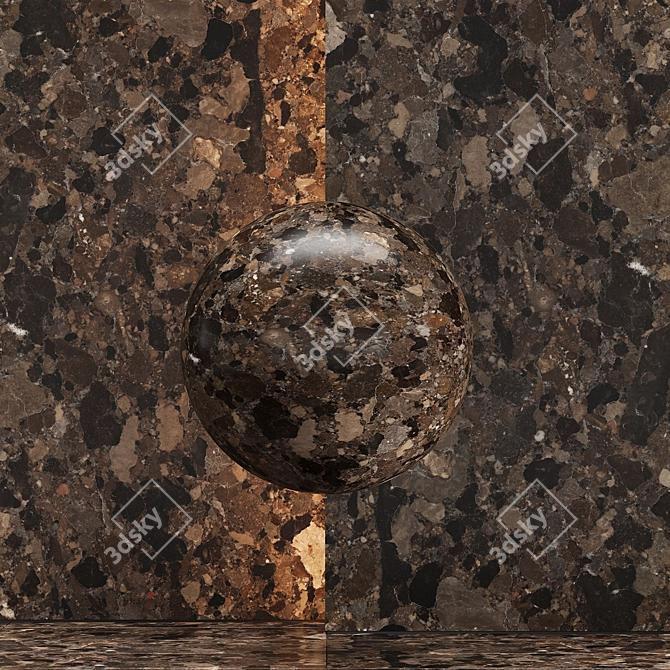 High Detail Marble Stone Texture 3D model image 2