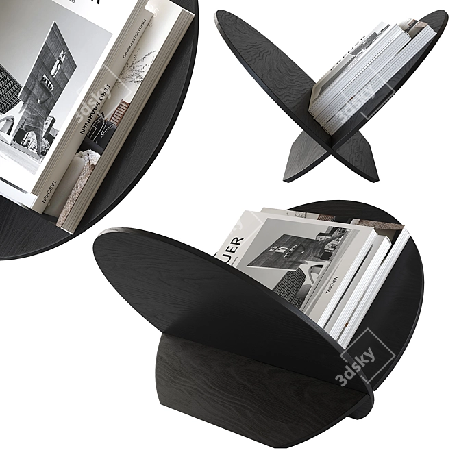 Gejst Silia Magazine Holder 3D model image 2