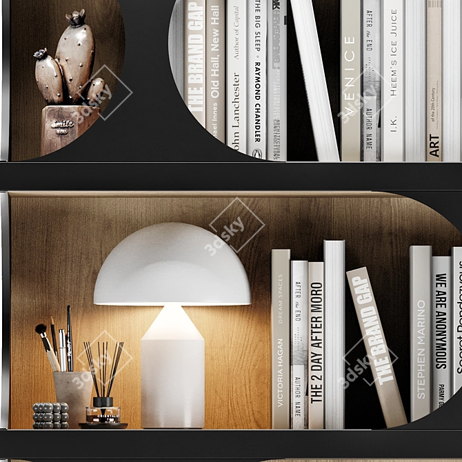 Corona 9 Bookshelf Display Stand 3D model image 4