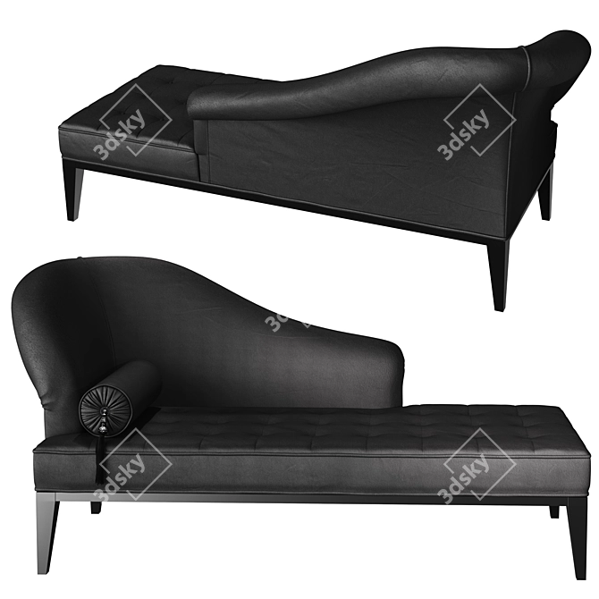 Neoclassical Settee in Two Designs 3D model image 2