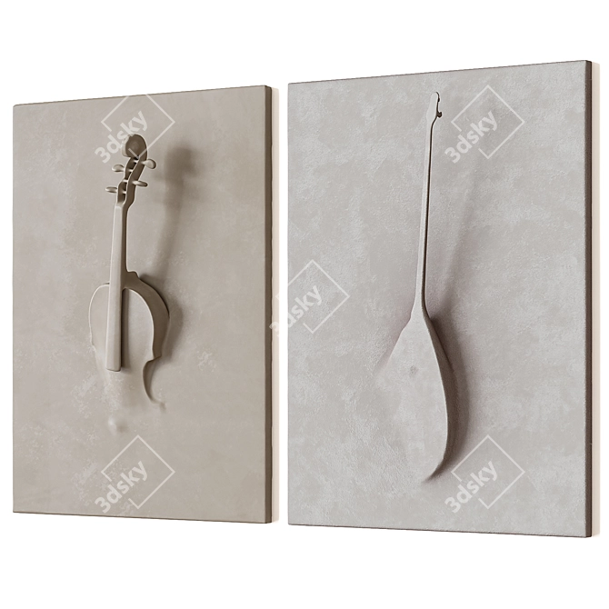 Musical Instrument Frames 3D model image 1