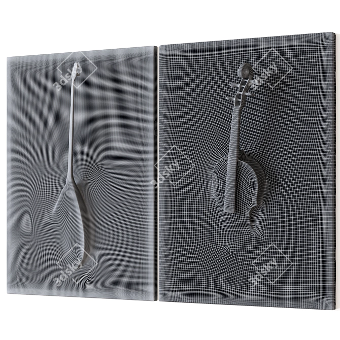 Musical Instrument Frames 3D model image 5