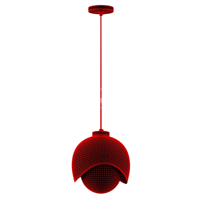 Adjustable Pendant Lamp Urban Chic 3D model image 2