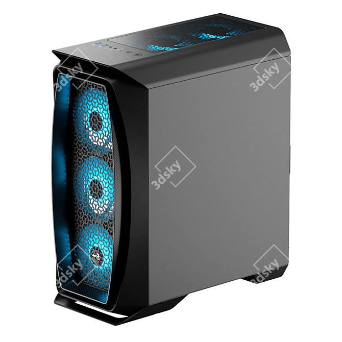 Mini Gaming PC with Corona Lighting 3D model image 5