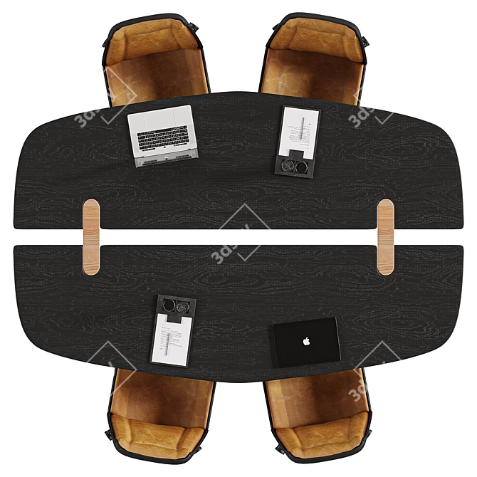 Modern Conference Table | Minimalistic Design 3D model image 3