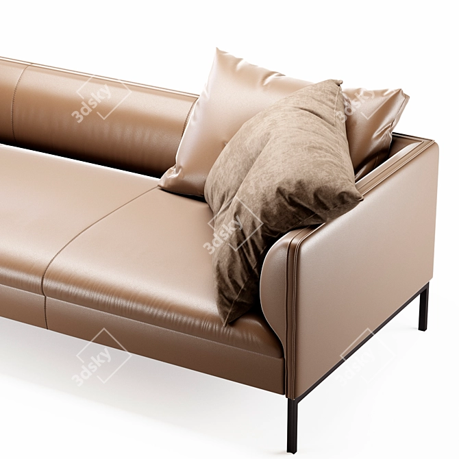 Elegant Paul Sofa Design 3D model image 2