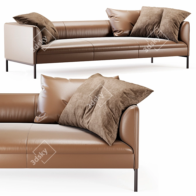 Elegant Paul Sofa Design 3D model image 4