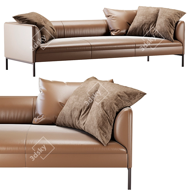 Elegant Paul Sofa Design 3D model image 5