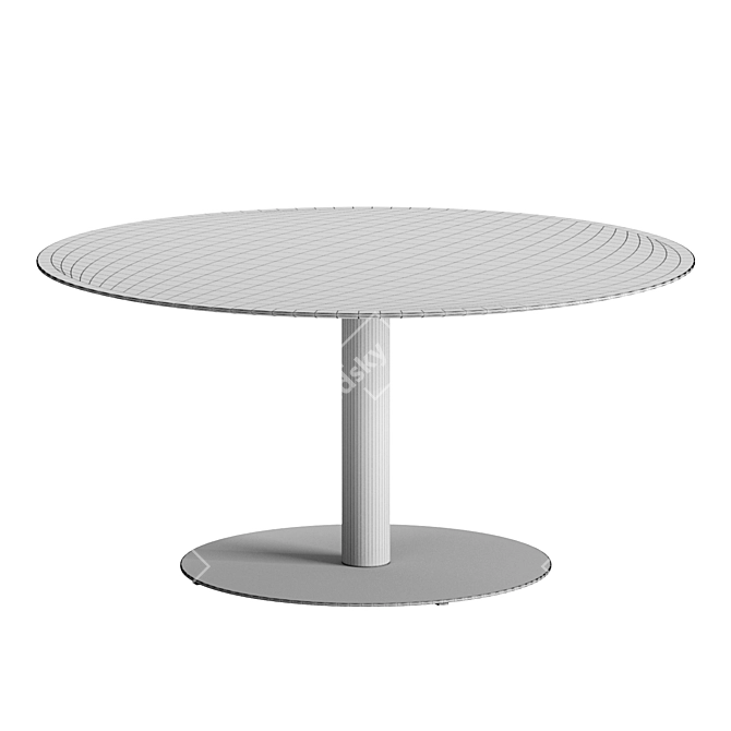 Elegant Bellagio Outdoor Garden Table 3D model image 1