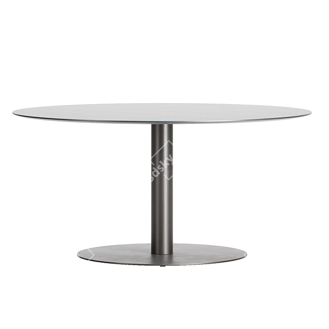 Elegant Bellagio Outdoor Garden Table 3D model image 2