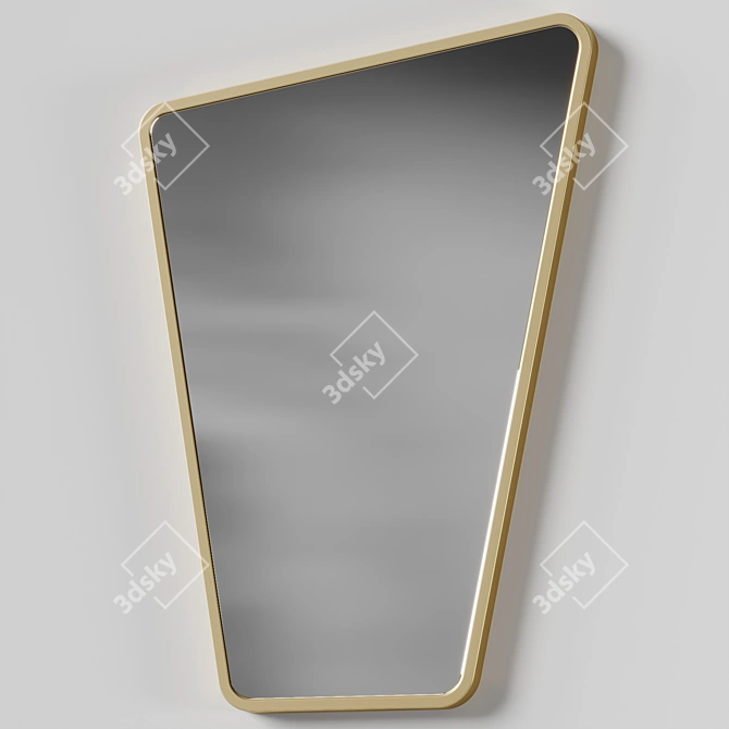 Handcrafted Minimalist Juliet Mirror 3D model image 2