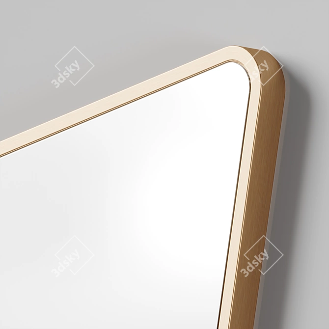 Handcrafted Minimalist Juliet Mirror 3D model image 3