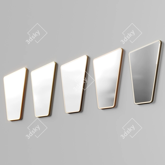 Handcrafted Minimalist Juliet Mirror 3D model image 4