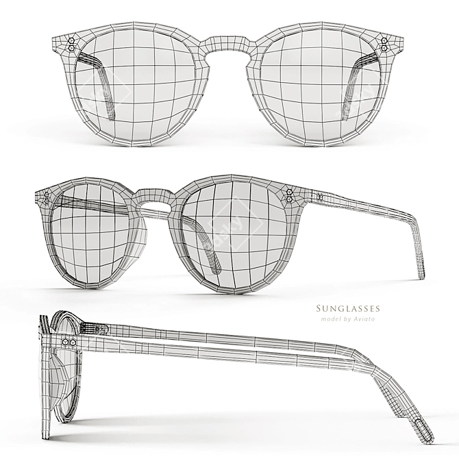 Oliver Peoples OV-5183S Swivel Hinge Sunglasses 3D model image 3