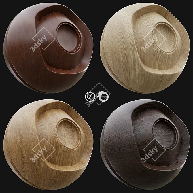 Premium Wood 4K Material Bundle 3D model image 1