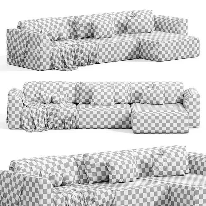 Bajvin Corner Sofa 2015 Model 3D model image 4