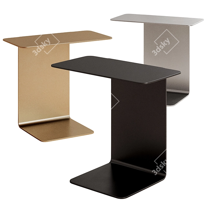 Minimal Metal Side Table, Ditre意大利 3D model image 1