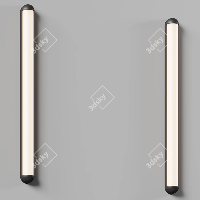 Retro-inspired LED Bath Bar 3D model image 3