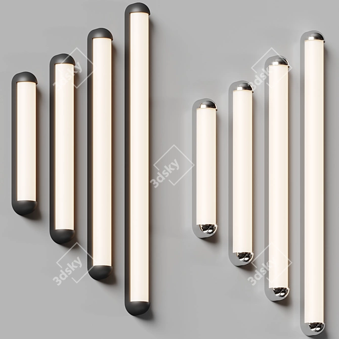 Retro-inspired LED Bath Bar 3D model image 5