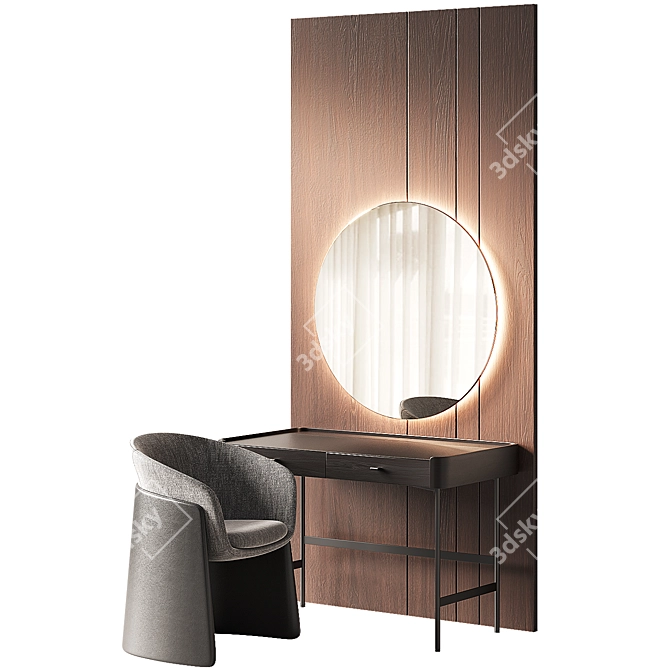 Elegant Porada Dressing Table 3D model image 1