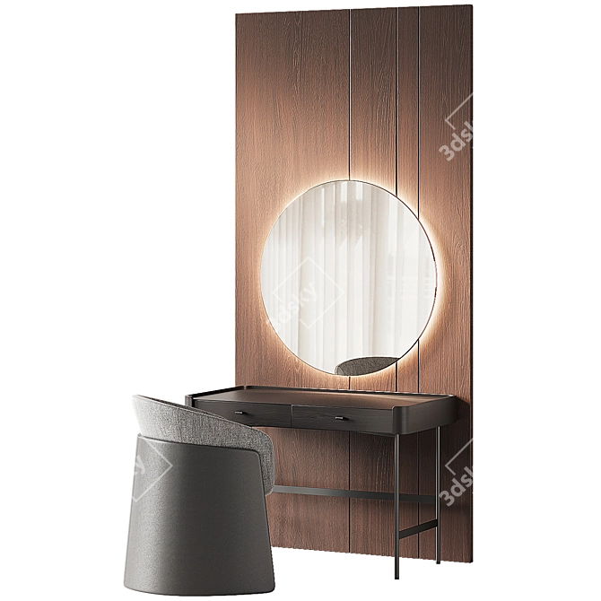 Elegant Porada Dressing Table 3D model image 4