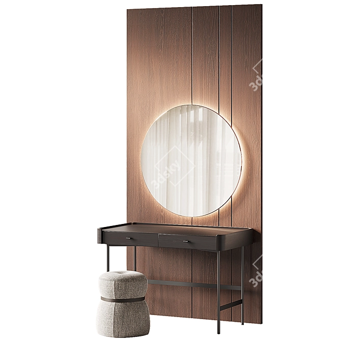 Elegant Porada Dressing Table 3D model image 7