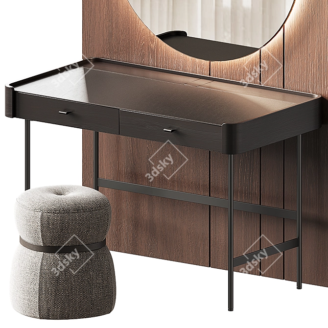 Elegant Porada Dressing Table 3D model image 10