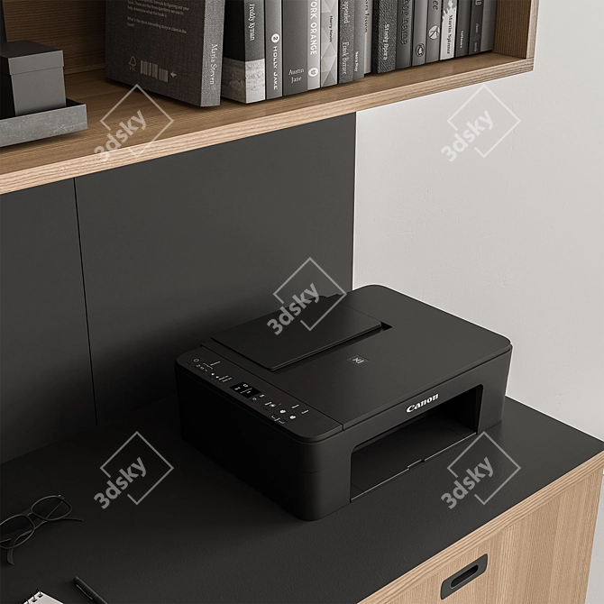 Modern Home Office Furniture Set 3D model image 4