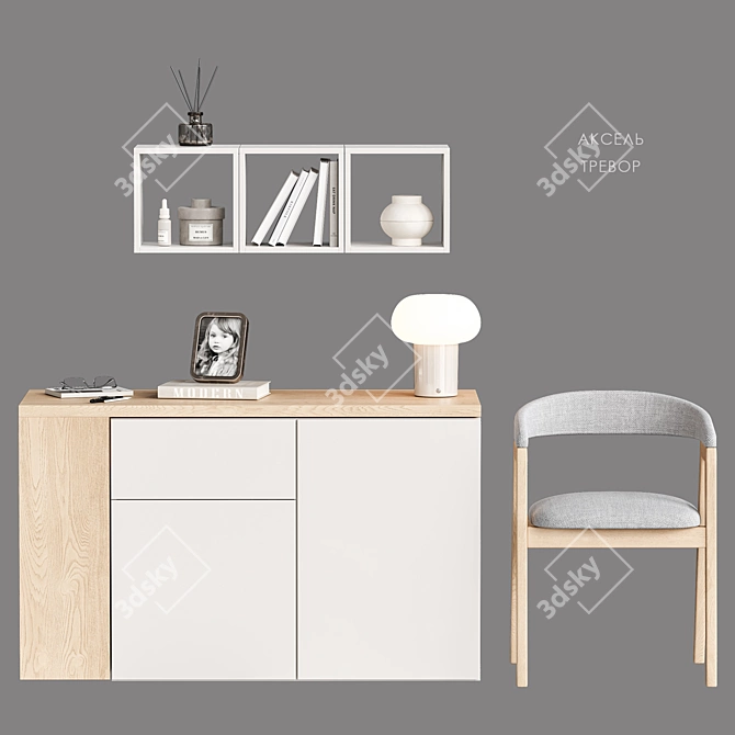 Transforming Axel-1 Furniture Set 3D model image 3