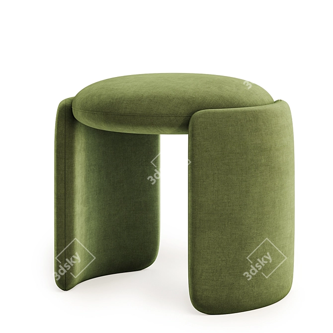 Cozy Hug Pouf in 5 Colors 3D model image 4