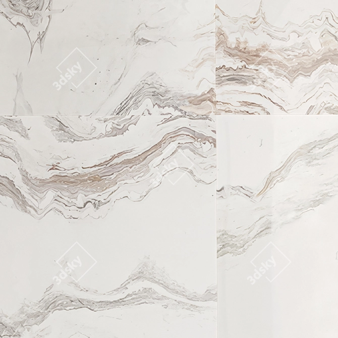 Luxury Marble Textured 3D Model 3D model image 3