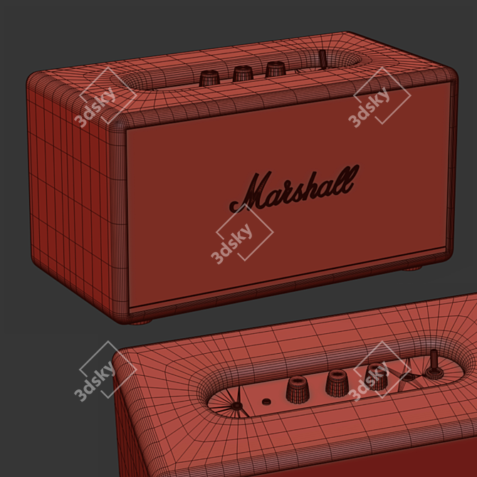 Marshall Acton III Speaker: Top-Quality 3D model image 3