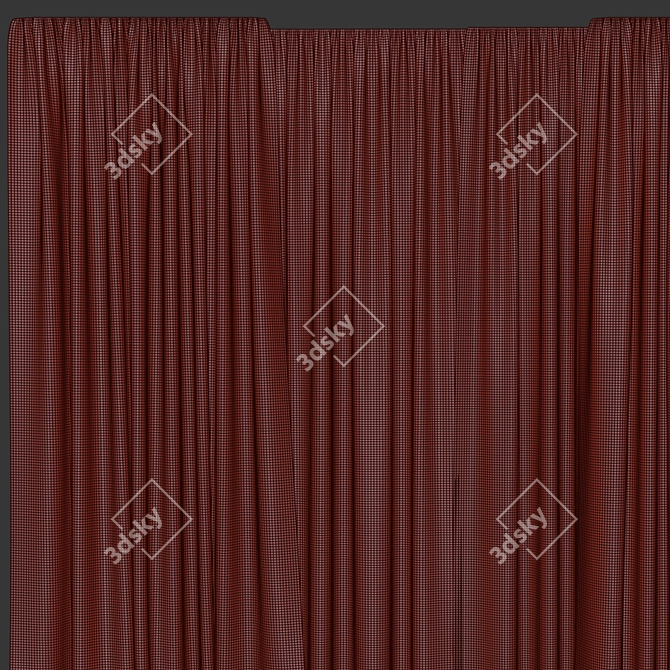 Corona Render Curtain 3Ds Max 3D model image 3