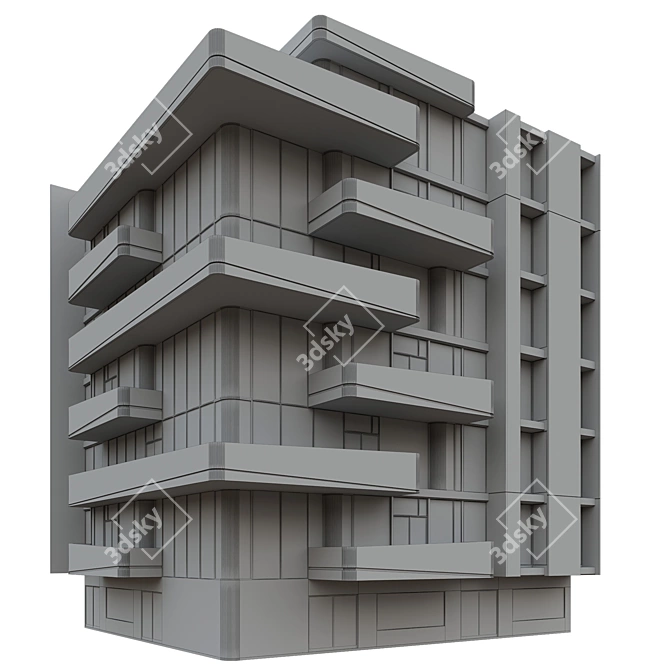 Detailed Building Model 92 3D model image 5