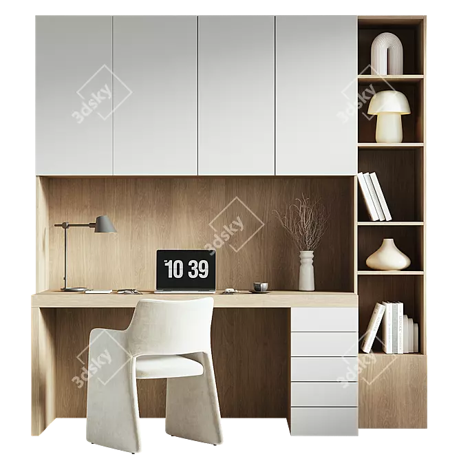 Modern Office Furniture Set 005 3D model image 1