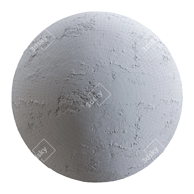 Displacement Modifier Concrete Texture Kit 3D model image 3