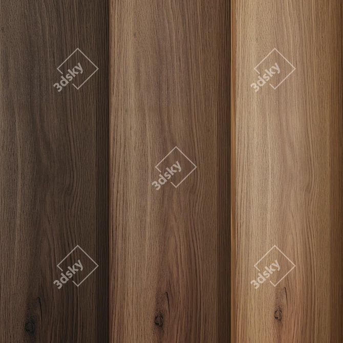 Oak Wood Texture Pack 3D model image 2