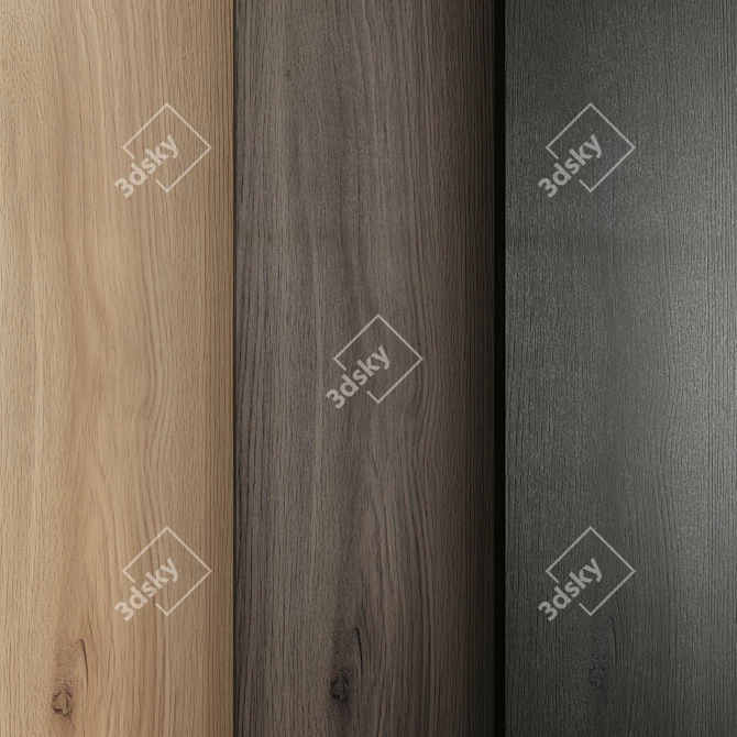 Oak Wood Texture Pack 3D model image 3