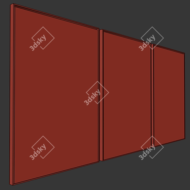 PBR Frame Set 06, 50*70 3D model image 3