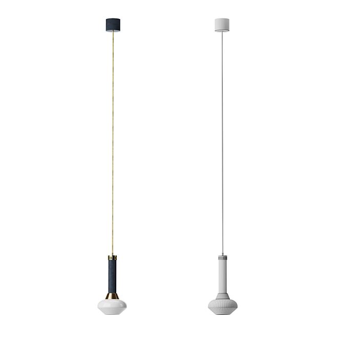 Parma Wooddi Pendant Light 3D model image 2